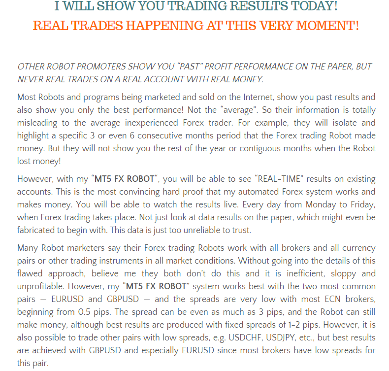 Mt5 forex robot