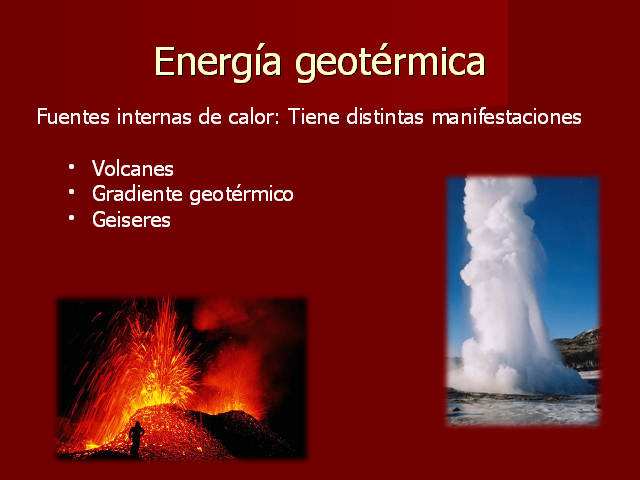 los geires y volcanes son energía ...