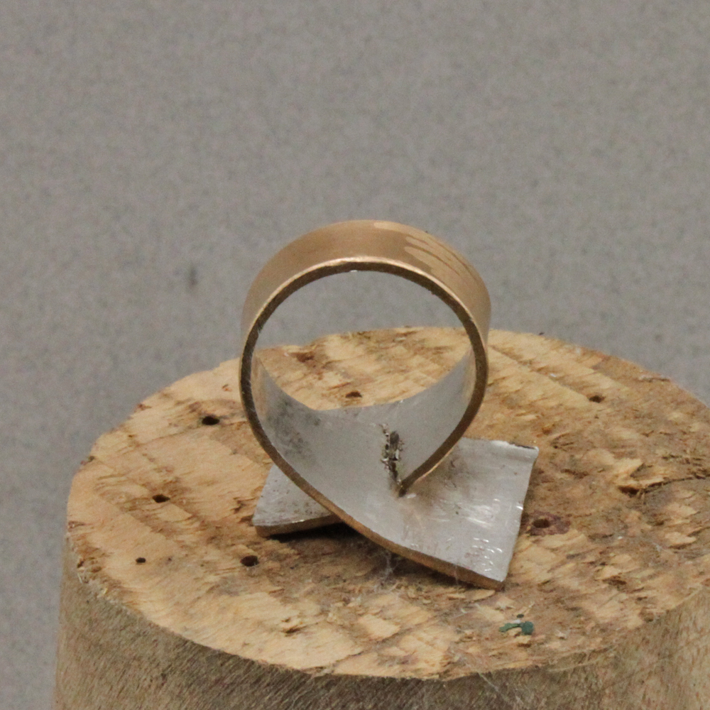 OscarCrow Handmade Jewelry Simple ring in silver filled bronze