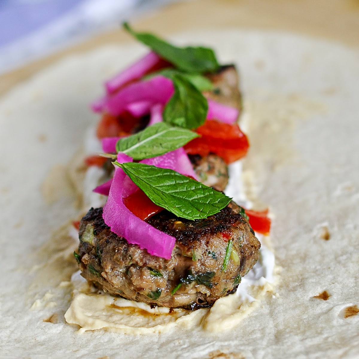 The Yum Yum Factor Middle Eastern Inspired Meatball Wraps