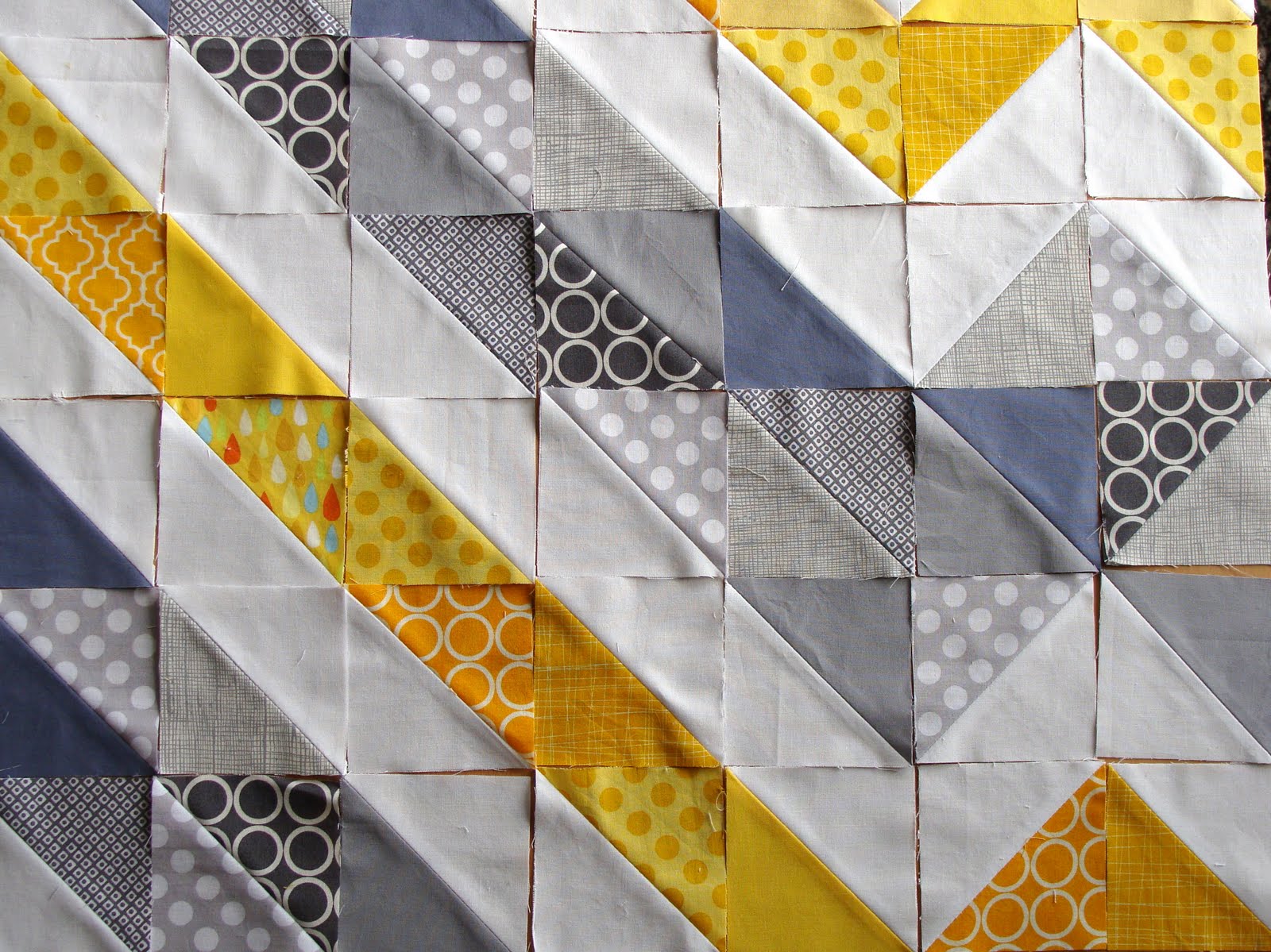 mmm lovely Yellow and Grey Quilt for those Duvet Days