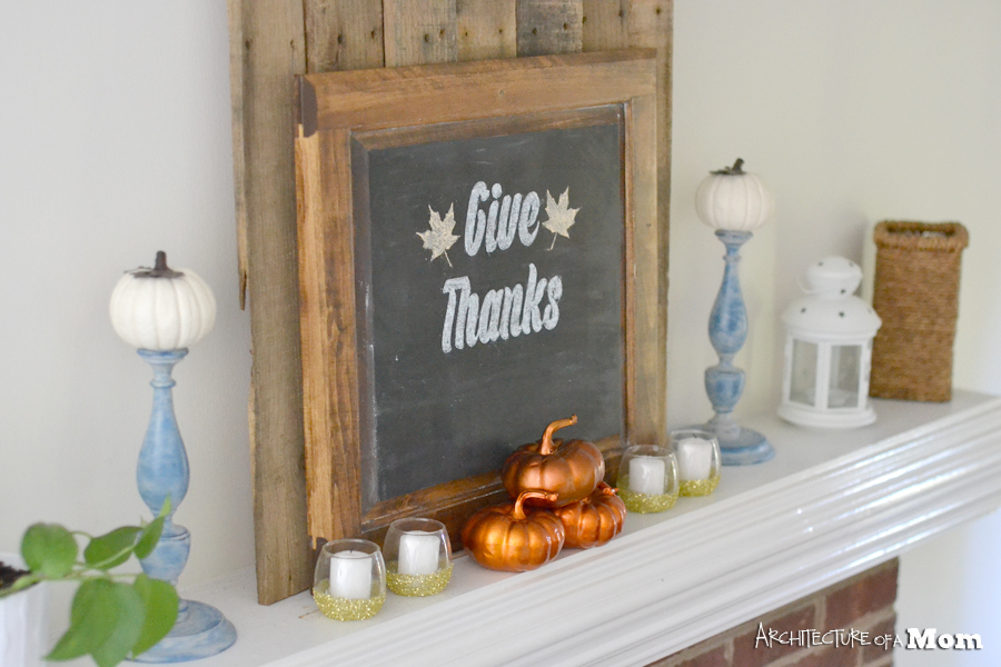 Architecture of a Mom: Thanksgiving Chalk Art &ndash; The Easy Way!