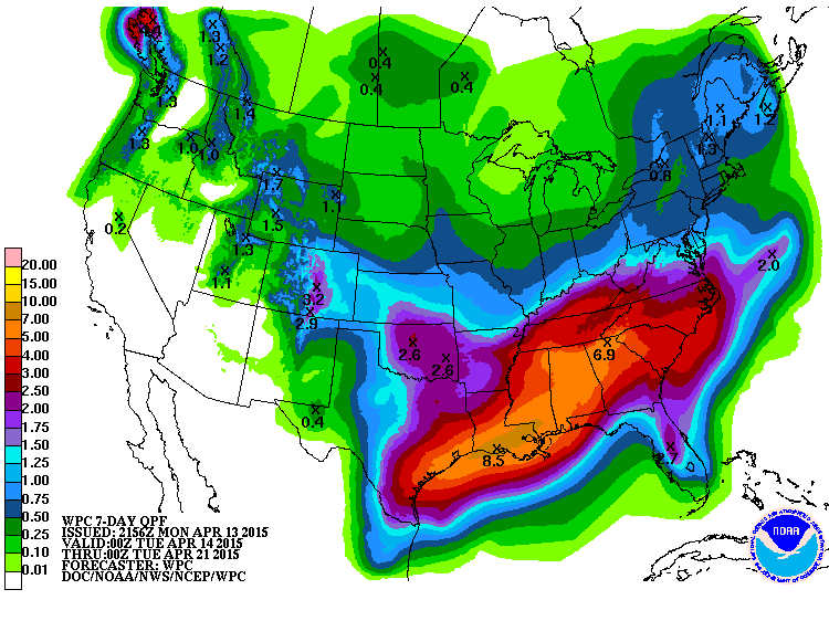 April showers and a lot of them!