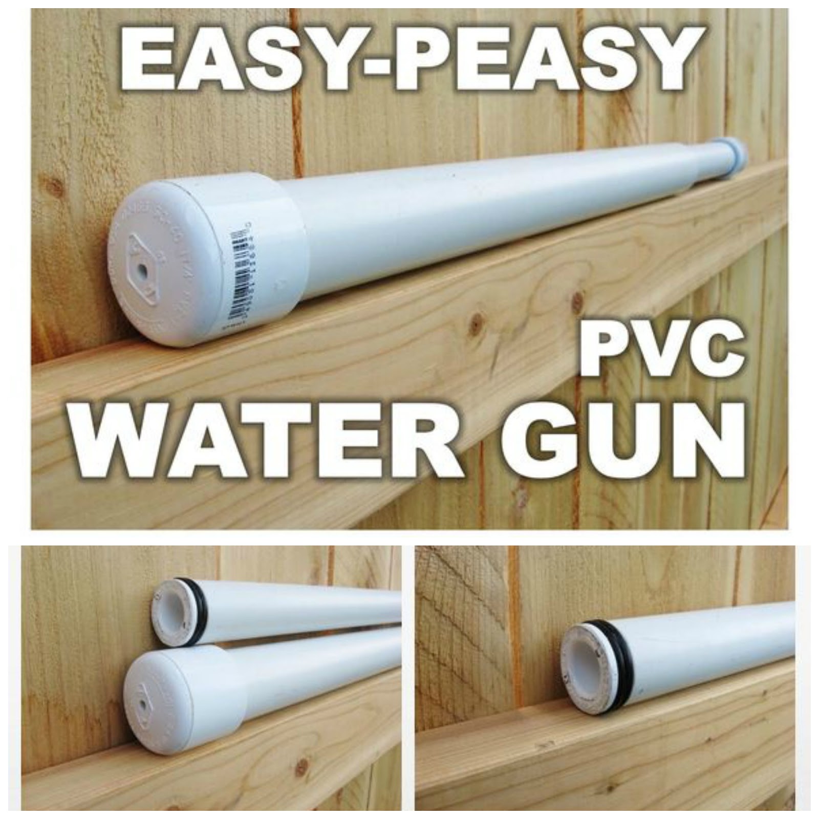 Easy PVC Homemade Water Gun Soaker Handy & Homemade