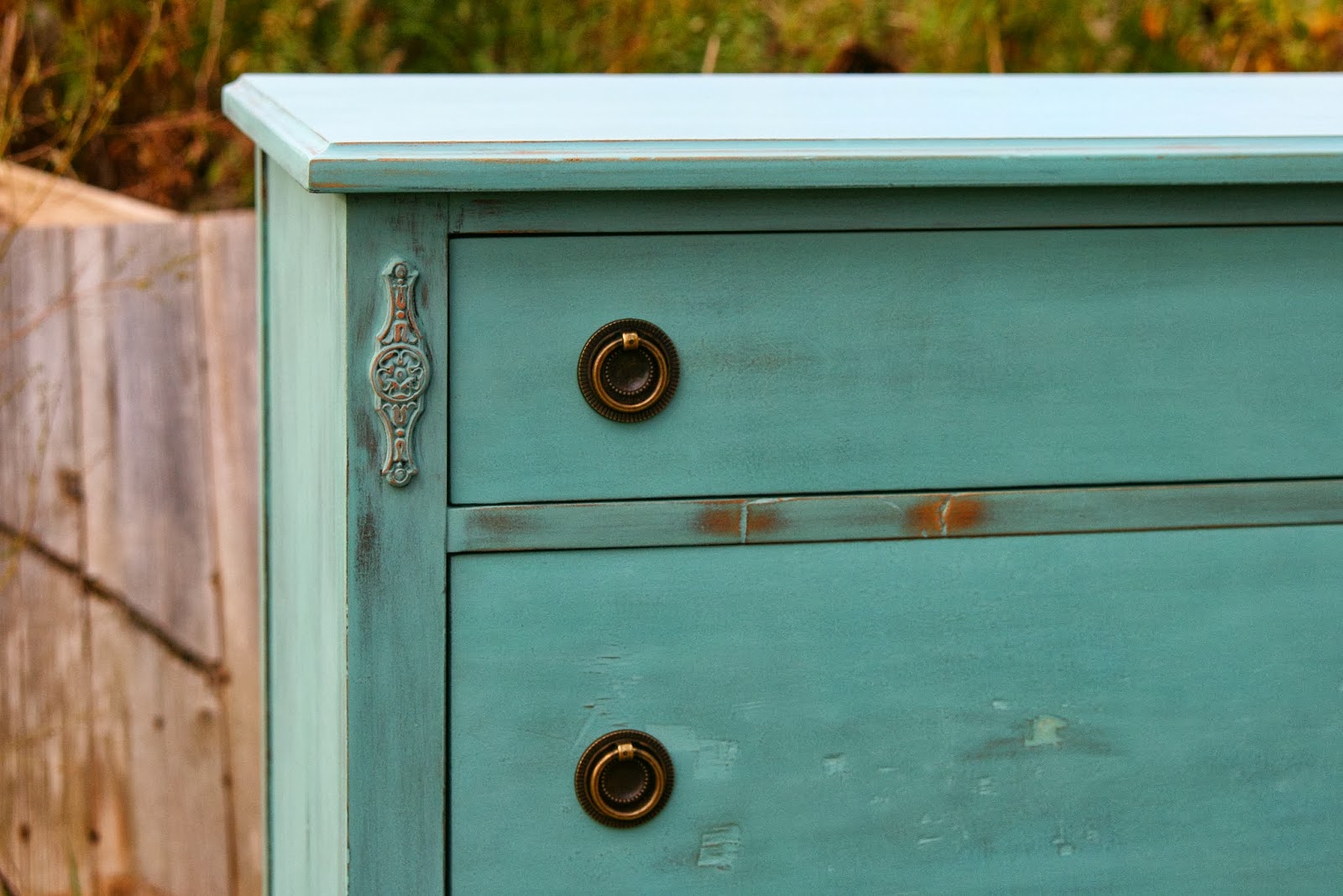 Laurel S Attic Pretty Turquoise Tall Dresser Sold