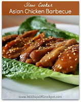 Recipe for Crock Pot Asian Chicken Barbecue...this recipe is so simple but seriously restaurant quality! Serve it as an appetizer or as the main dish. #crockpot #slowcooker #chicken #recipe #asian