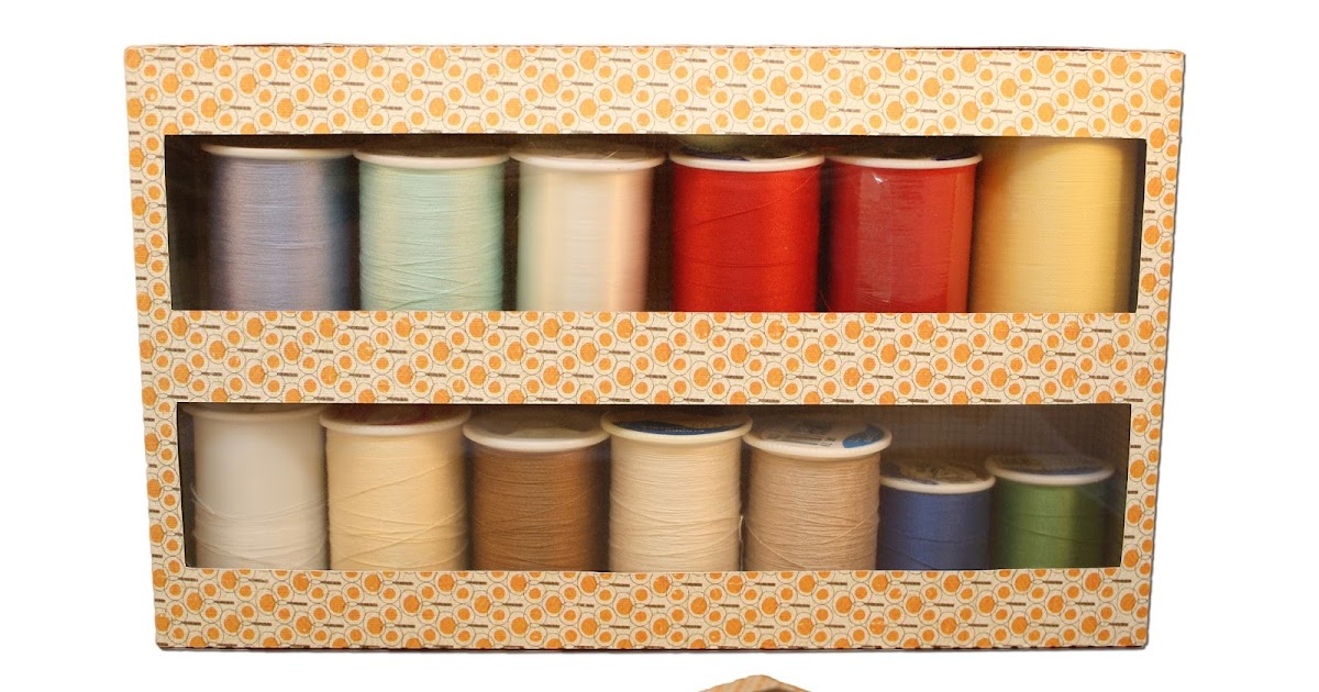 Bits of Paper Sewing Thread Storage Box