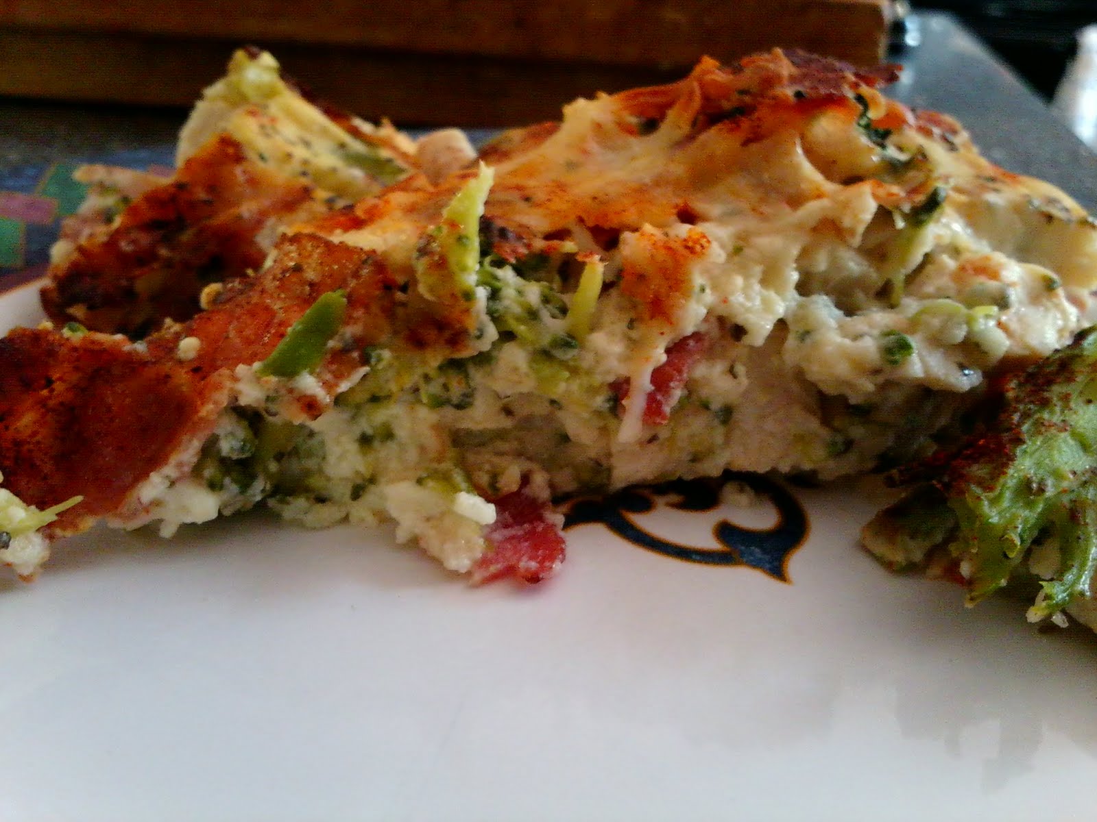 A Lifetime Loser Recipe Crustless ChickenBroccoli Quiche