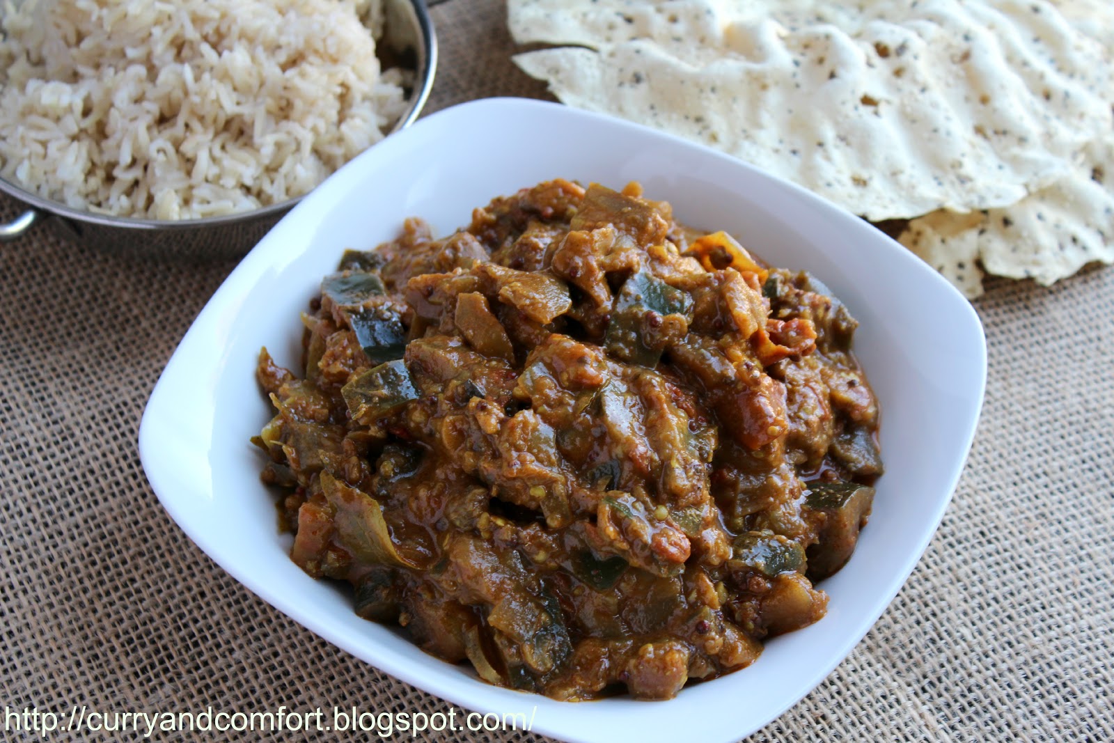 Kitchen Simmer Sauteed Eggplant Curry