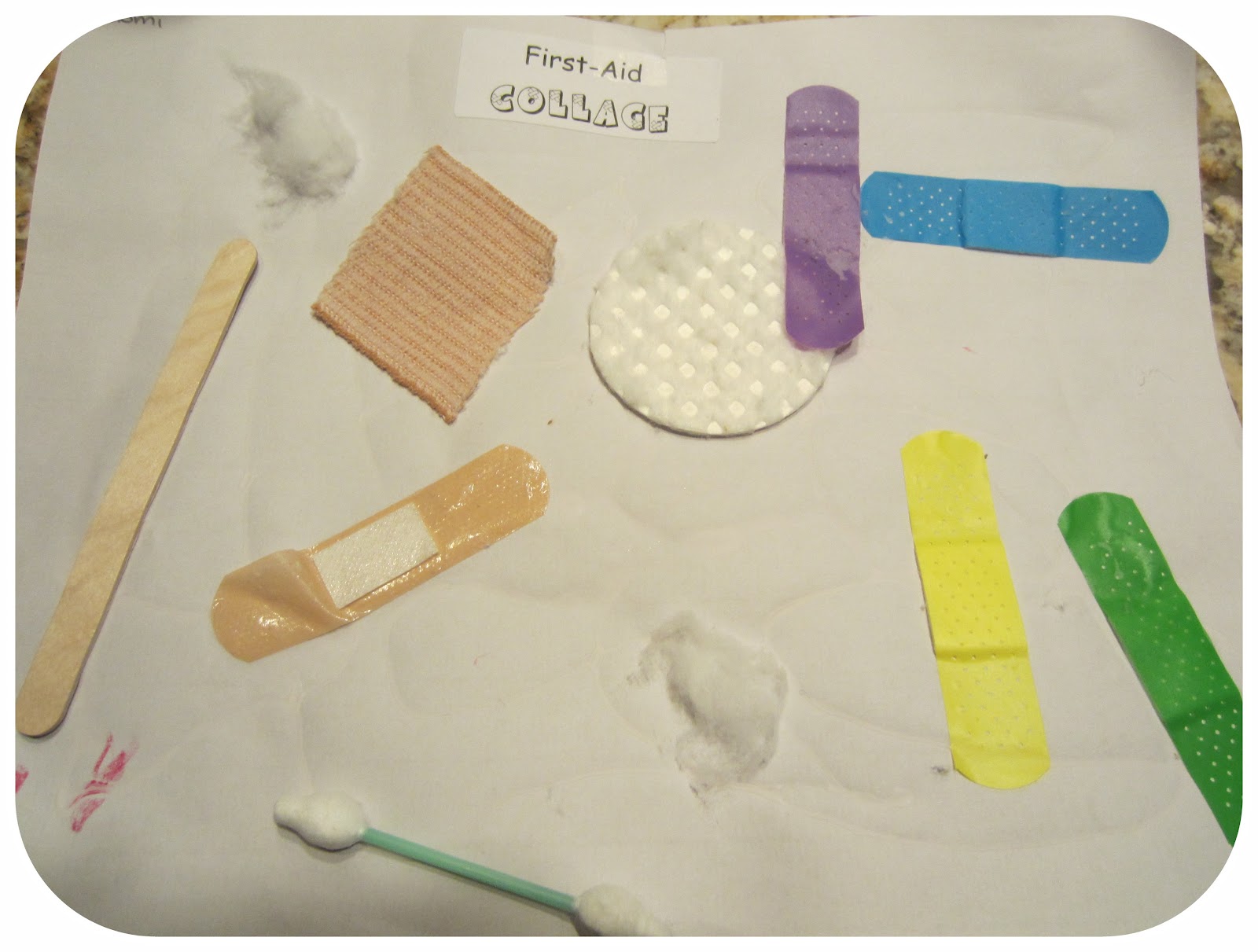 Preschool Creations First Aid Collage
