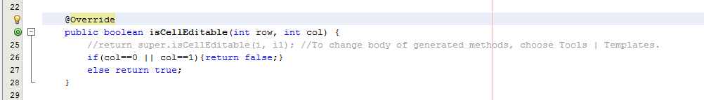 Membuat Beberapa Kolom Jtable Non Editable There Is No Dump Questions