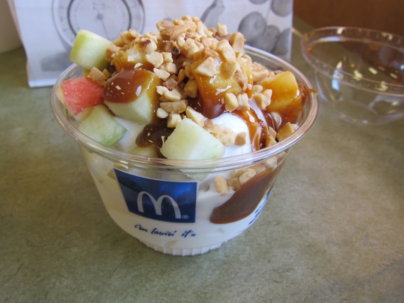 Review McDonald's Caramel Apple Sundae Brand Eating