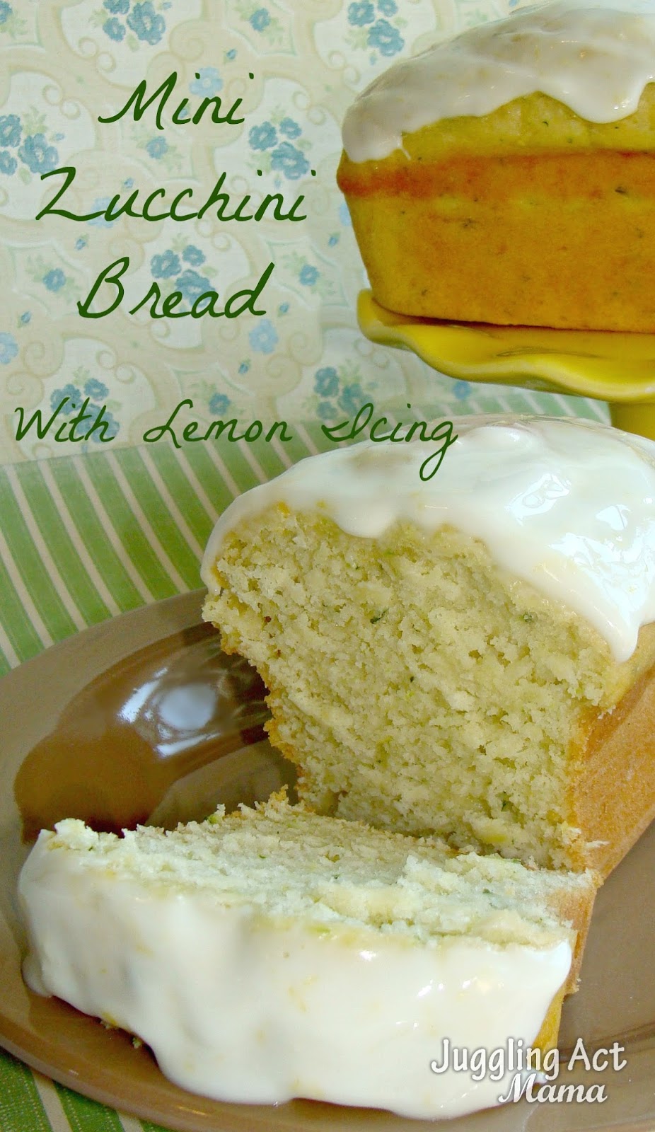 Mini Zucchini Bread with Lemon Icing Juggling Act Mama