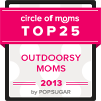 I am in Circle of Moms Top 25 Outdoorsy Moms - 2013!