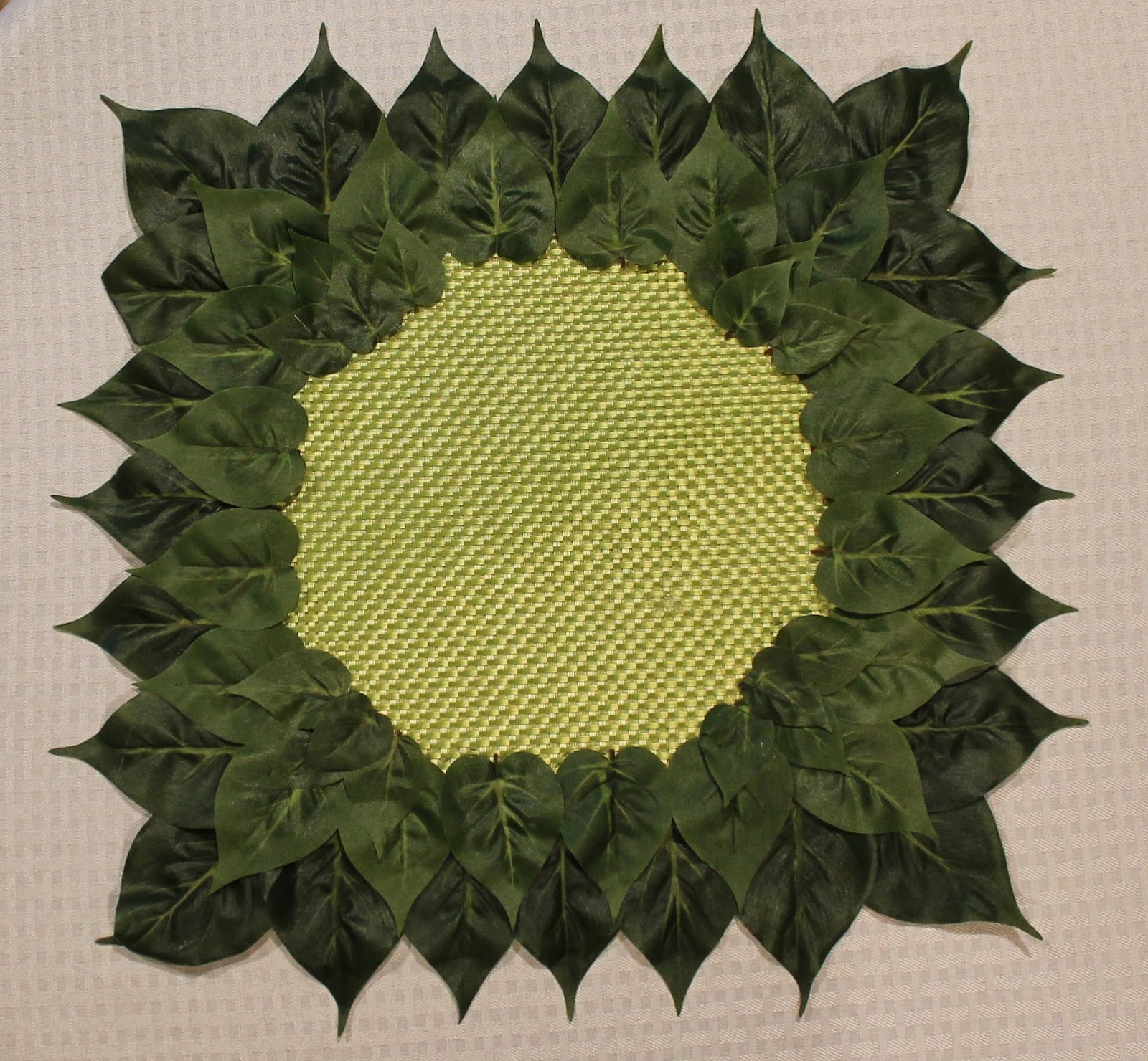 Southern Seazons DIY leaf placemats
