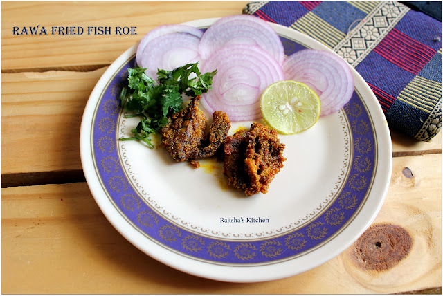rawa fried fish roe | fish roe recipes
