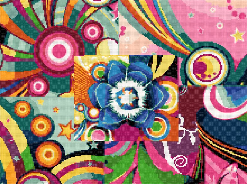 Yiota's Cross Stitch Abstract cross stitch