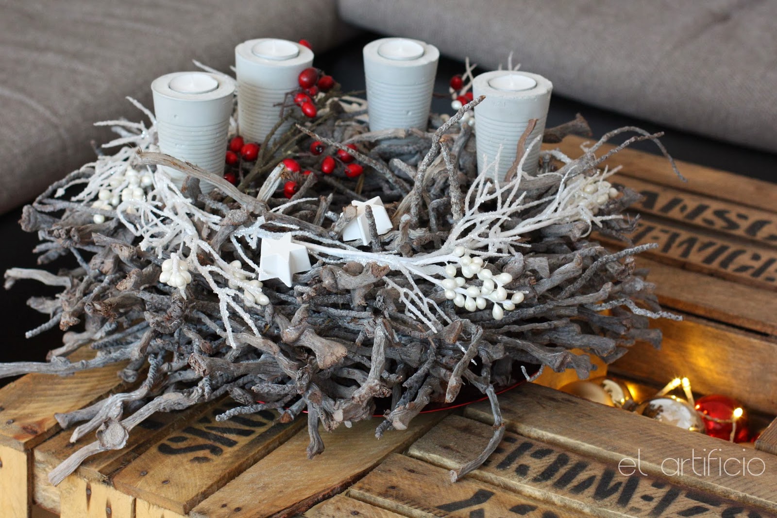 el artificio: Adventskranz aka Betonergebnisse