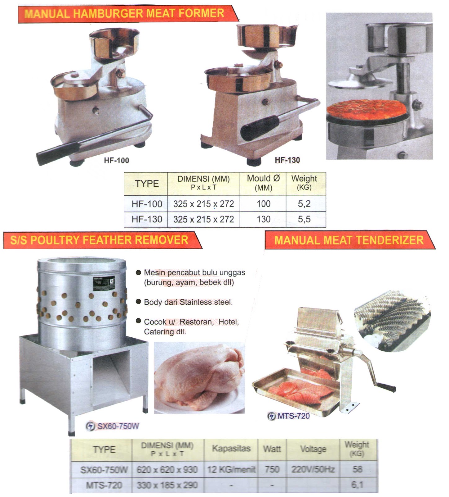 Meat Processing Equipment Kitchen Equipment