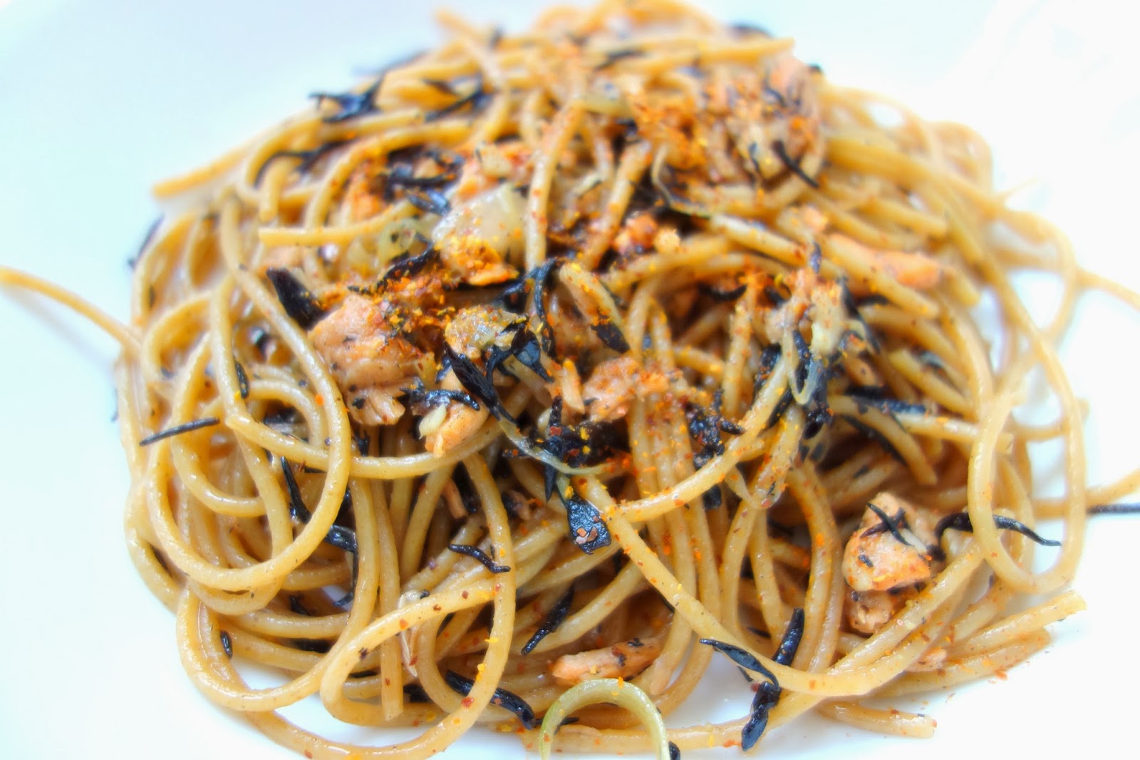 Pasture Living Recipe Salmon and Hijiki Seaweed Pasta