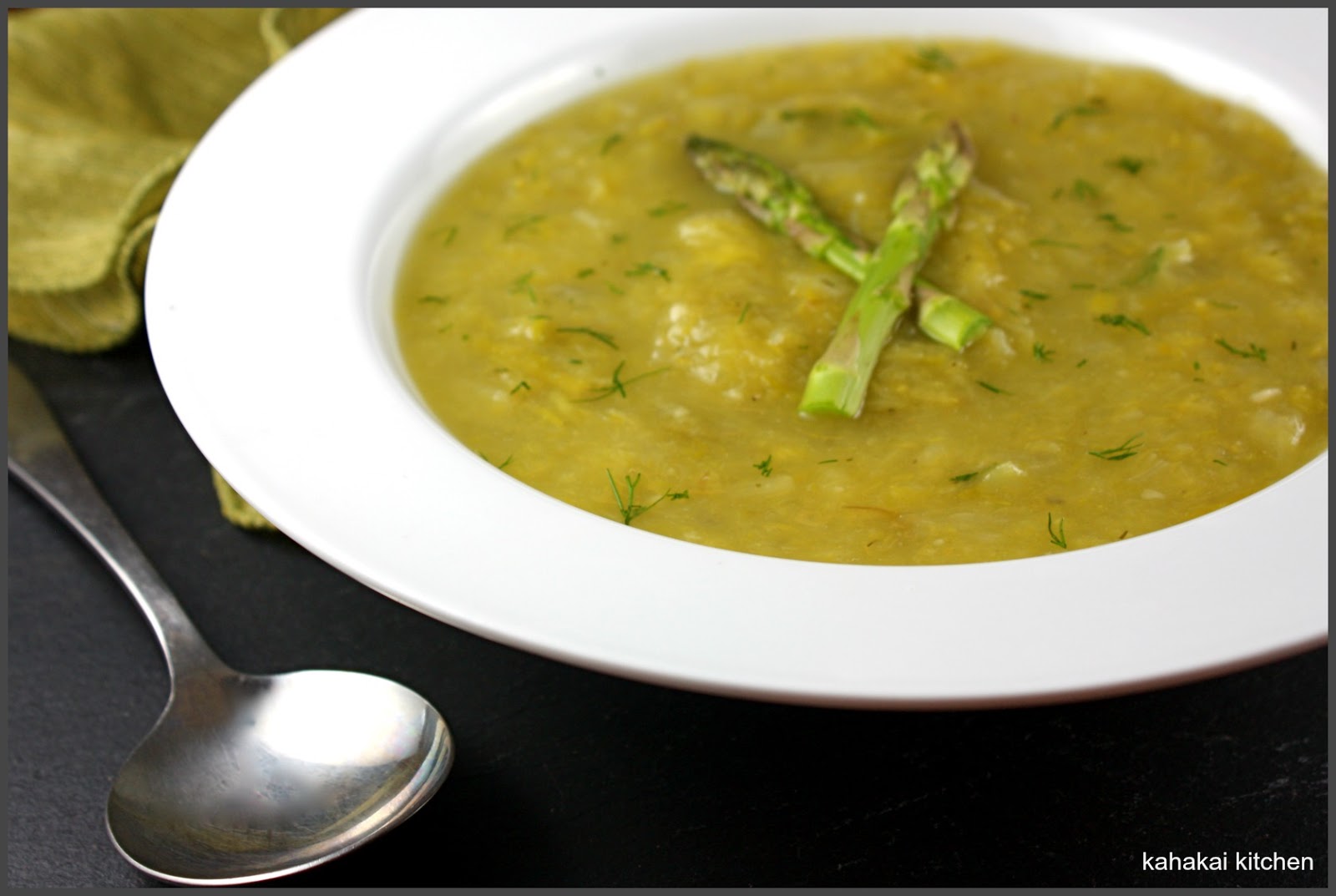 Kahakai Kitchen Asparagus and Leek Soup Tasty Spring Detox for Souper (Soup, Salad & Sammie