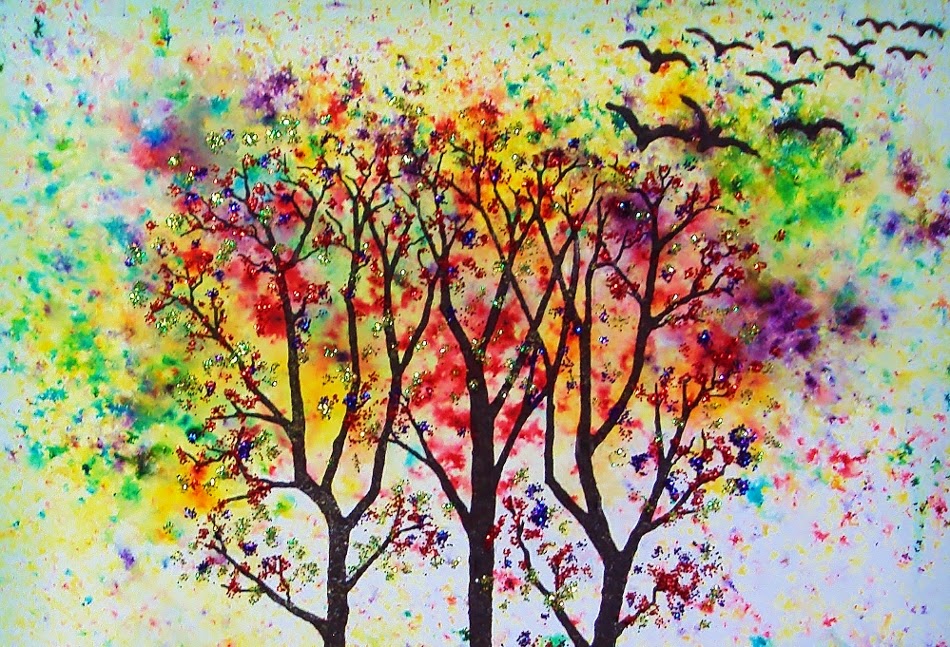 Pauline's Crafty Haven Lavinia Stamps, Distress inks, Brusho paints,