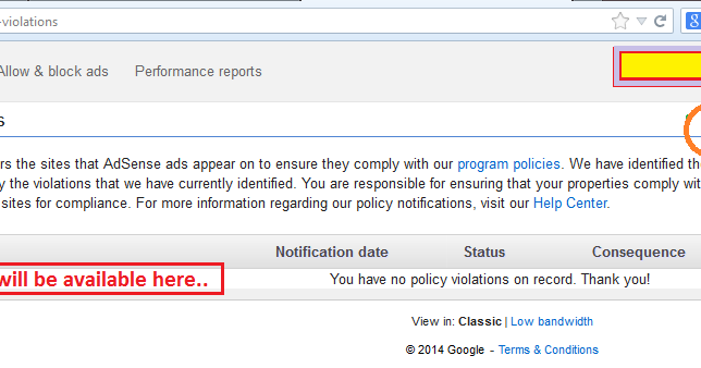 policy violation