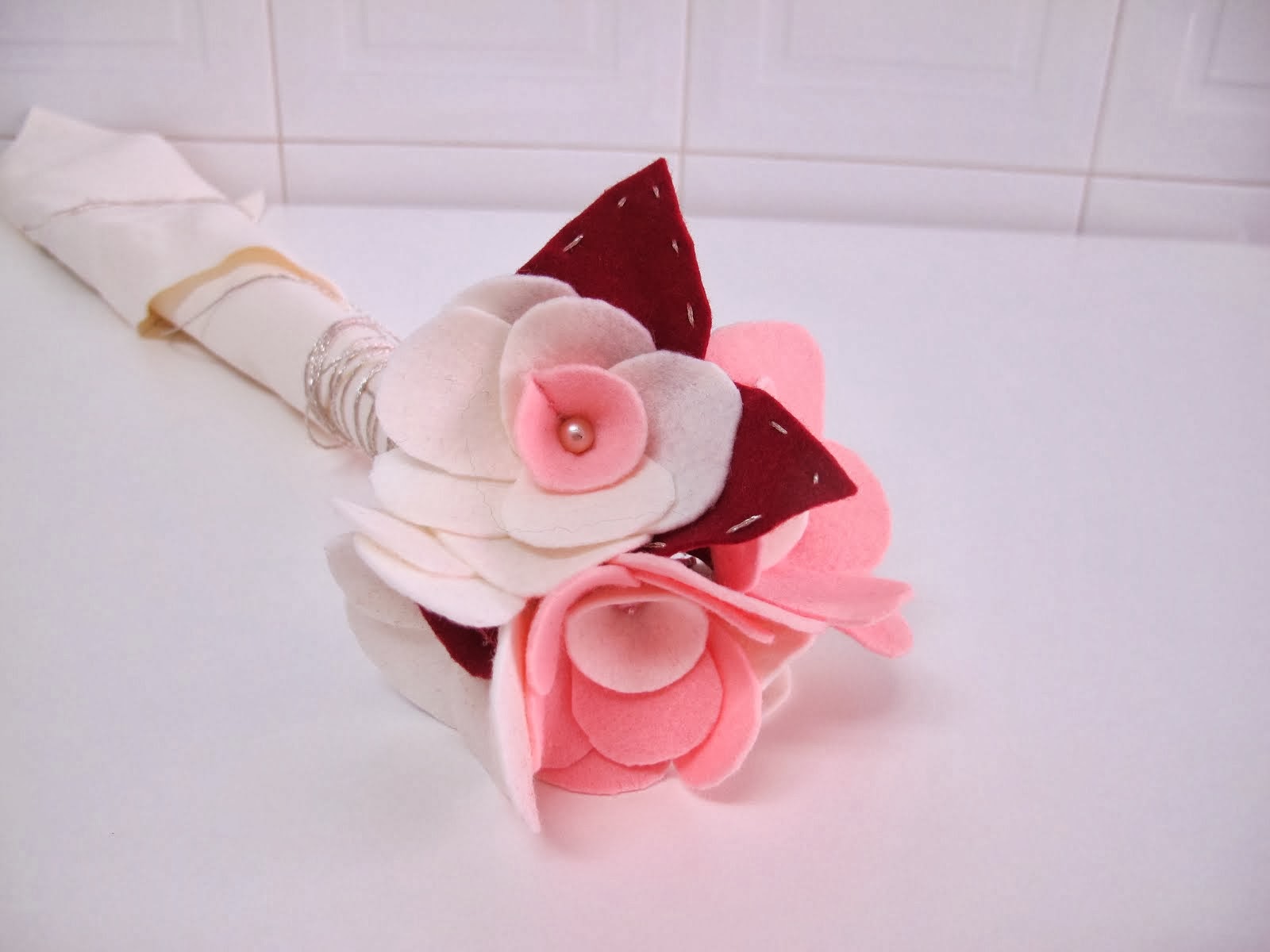 Bouquet Noiva feltro- amostra