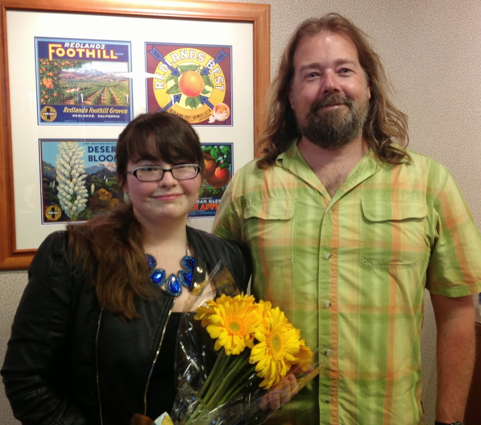 Michelle Hahn with faculty advisor Dr. John Glover (History)