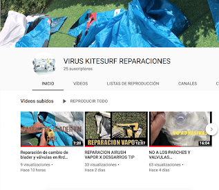 YOUTUBE VIRUSKITESURF REPARACIONES