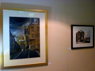exhibition of Pyrmont paintings by industrial heritage artist Jane Bennett in the members lounge of the Australian National Maritime Museum exhibition of Pyrmont paintings by industrial heritage artist Jane Bennett in the members lounge of the Australian National Maritime Museum