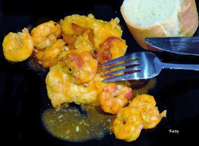 Merluza Con Gambones En Su Salsa