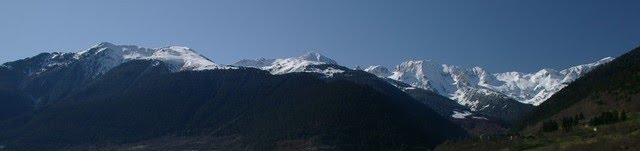 nieve en las montañas