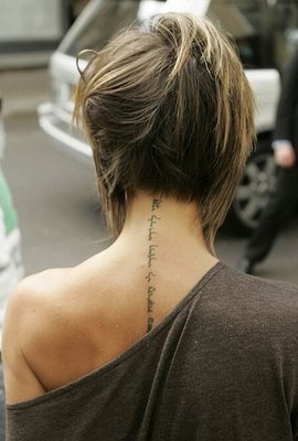 victoria beckhams tatoos