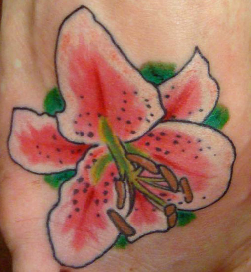 TIGER LILY THE BEST DESIGNS TATTOO FLOWERS