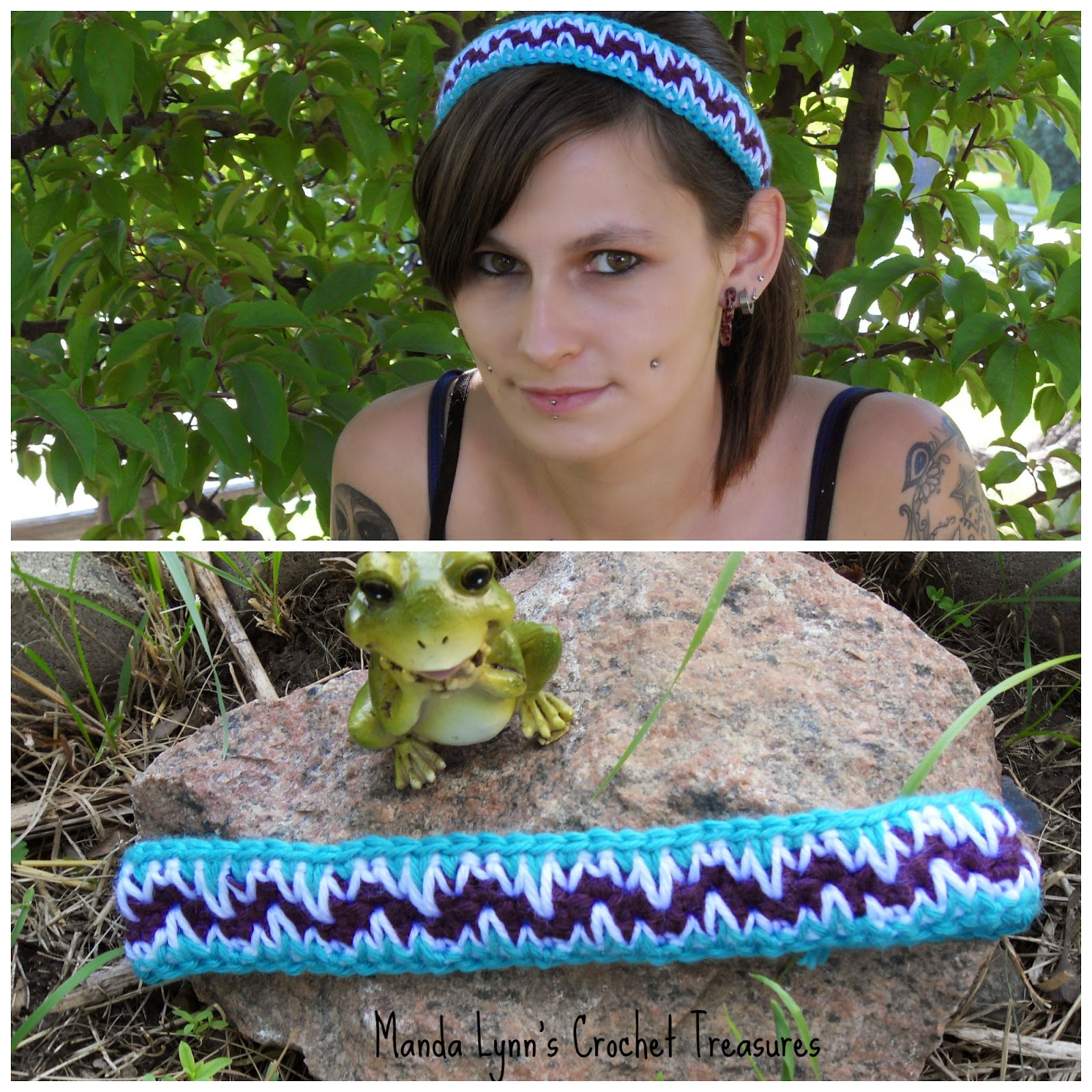 MandaLynn's Crochet Treasures : Crochet Layered Spike Stitch Headband