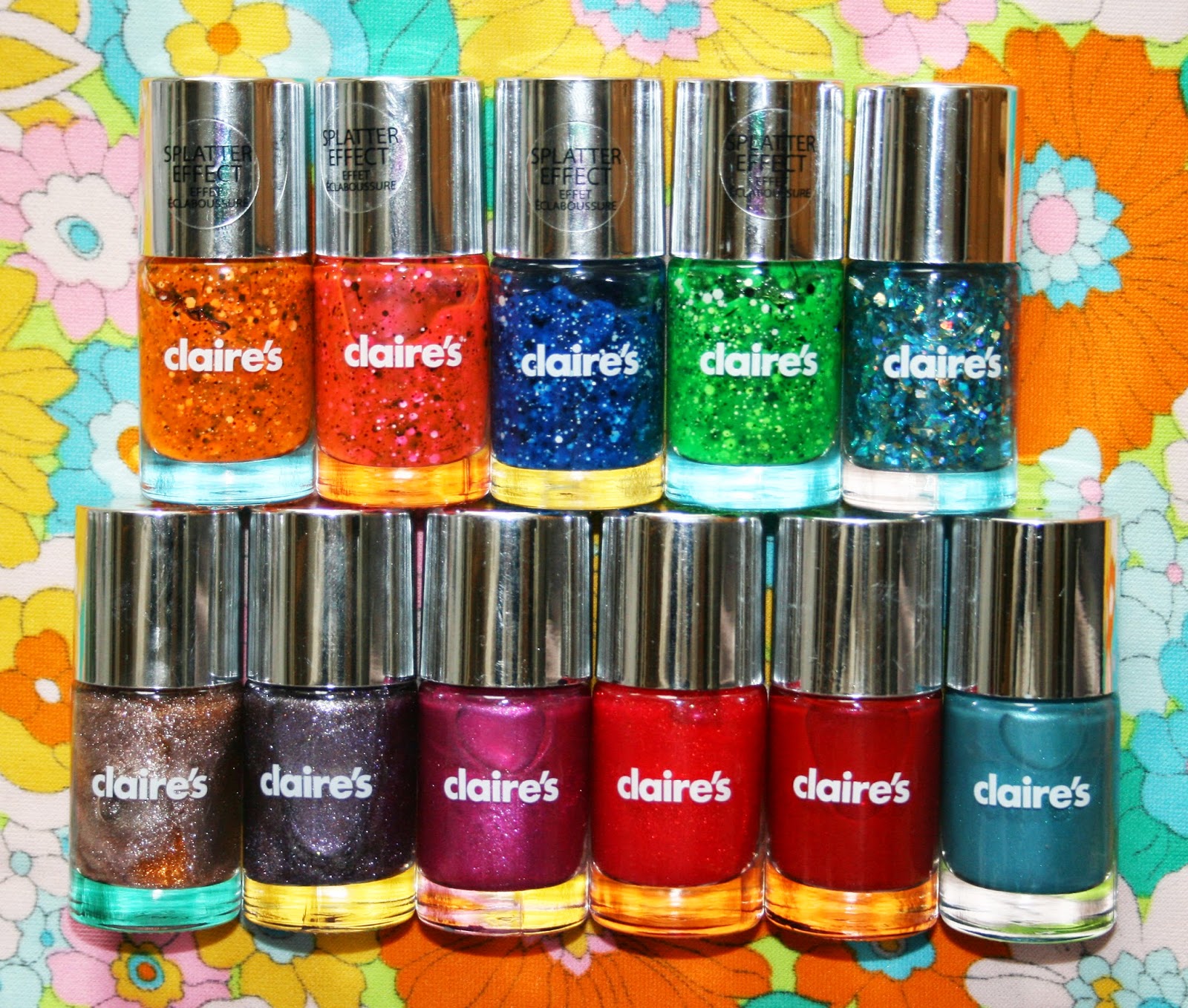 Claire's Splatter Effect Nails - Nail A College Drop Out