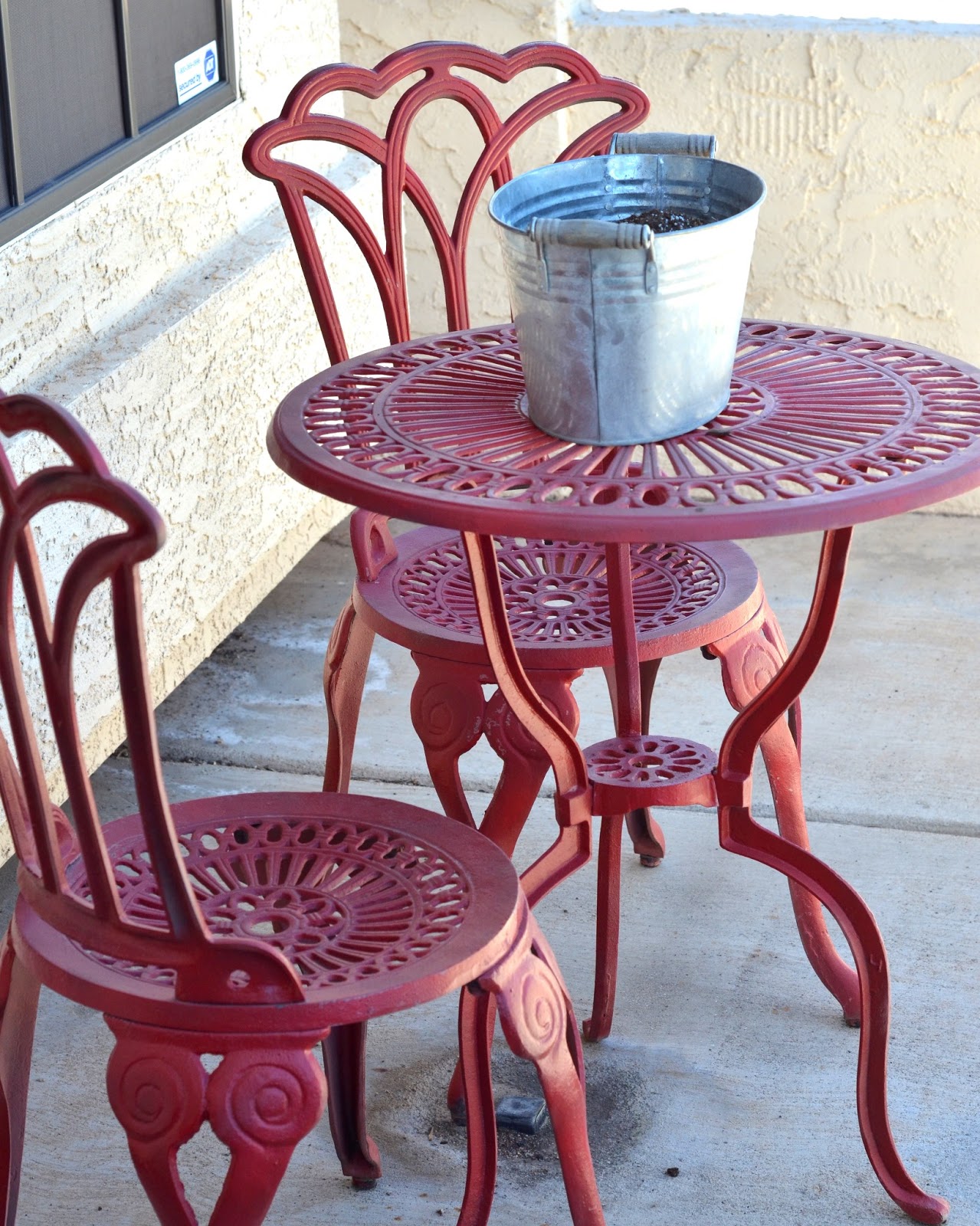 All You Need Is Love.... and Paint Bistro Set Refreshed!