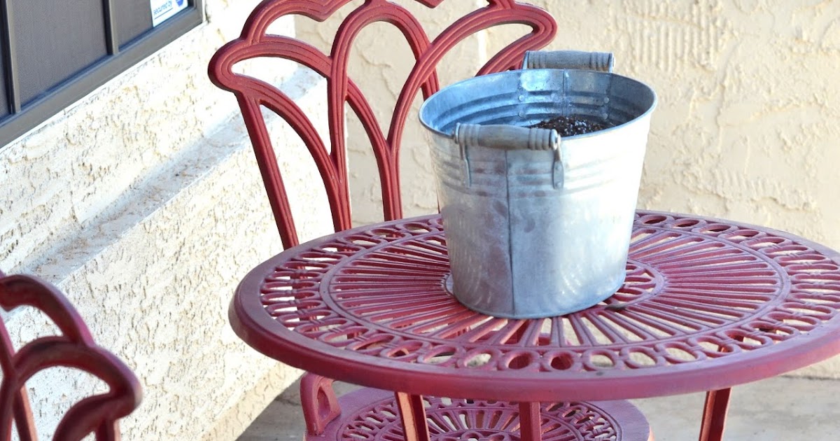 All You Need Is Love.... and Paint Bistro Set Refreshed!