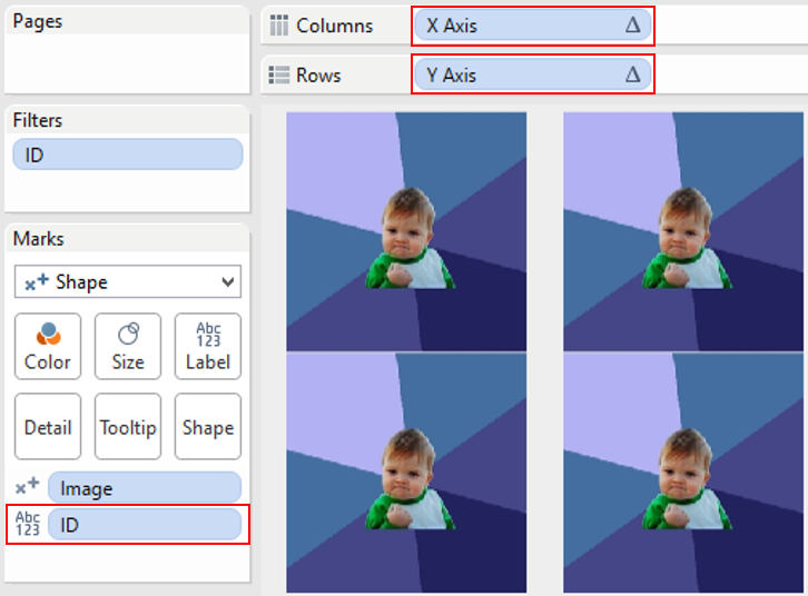 Data Psientist How to autoscale and autoarrange shapes/visuals in