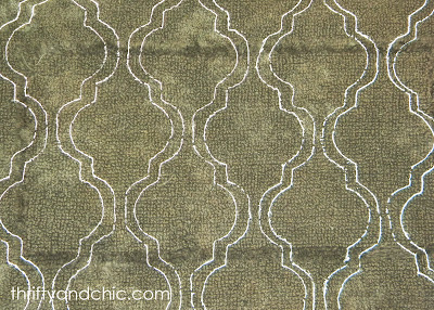 stencilled rug
