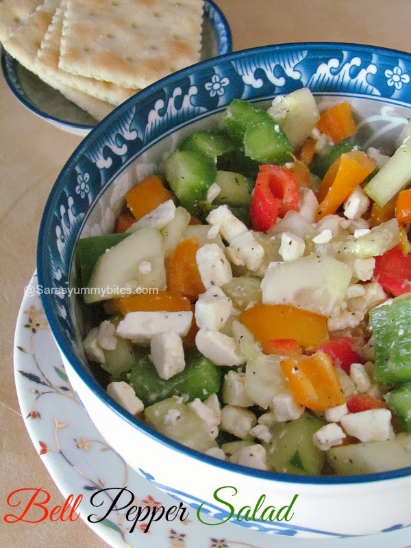 Bell Pepper Salad SarasYummyBites