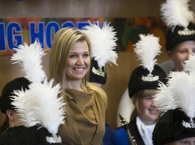 Crown Princess Maxima visited Show Band  in Hoorn