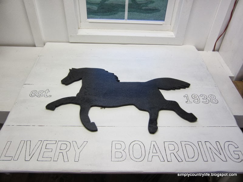 Simply Country Life Vintage Style Handmade Horse Boarding Livery Sign