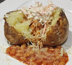 JACKET POTATO Jacket potato with coleslaw and beans