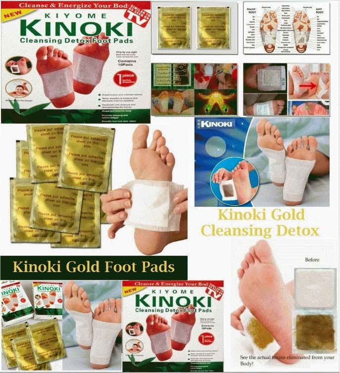 TV HOTGolden KINOKI Ginger+Salt Cleansing Detox Foot Pads