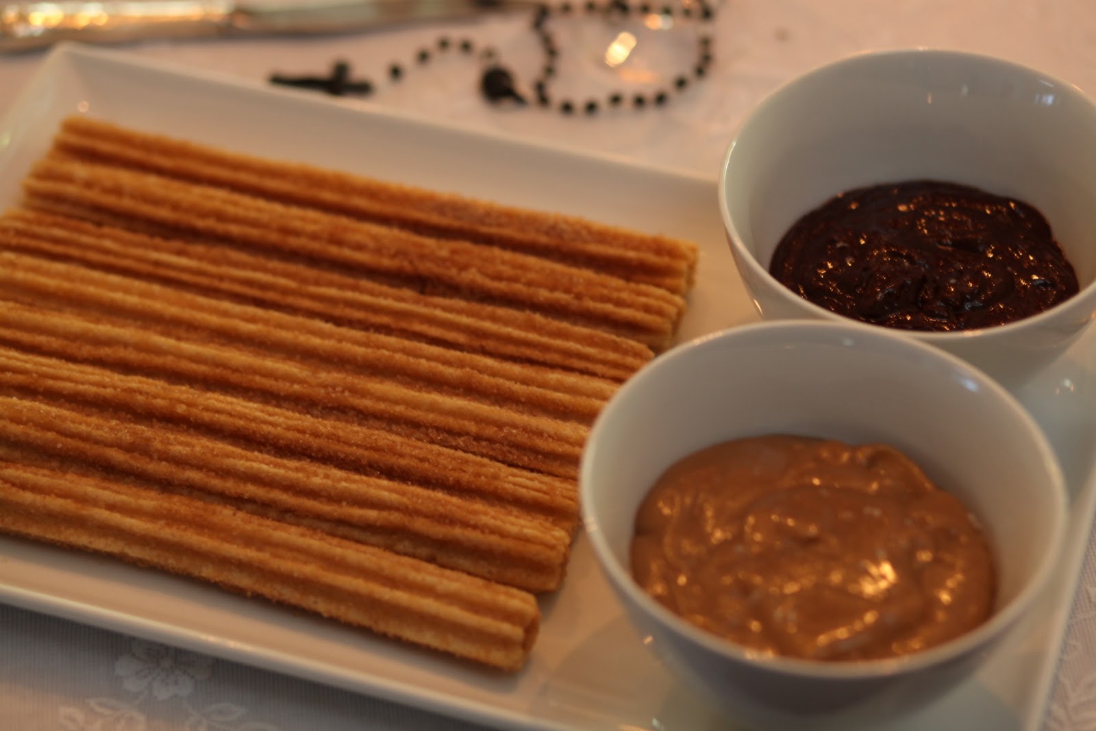 Day of the Dead Churros with Salted Dulce de Leche Sauce Recipe Annie Campbell