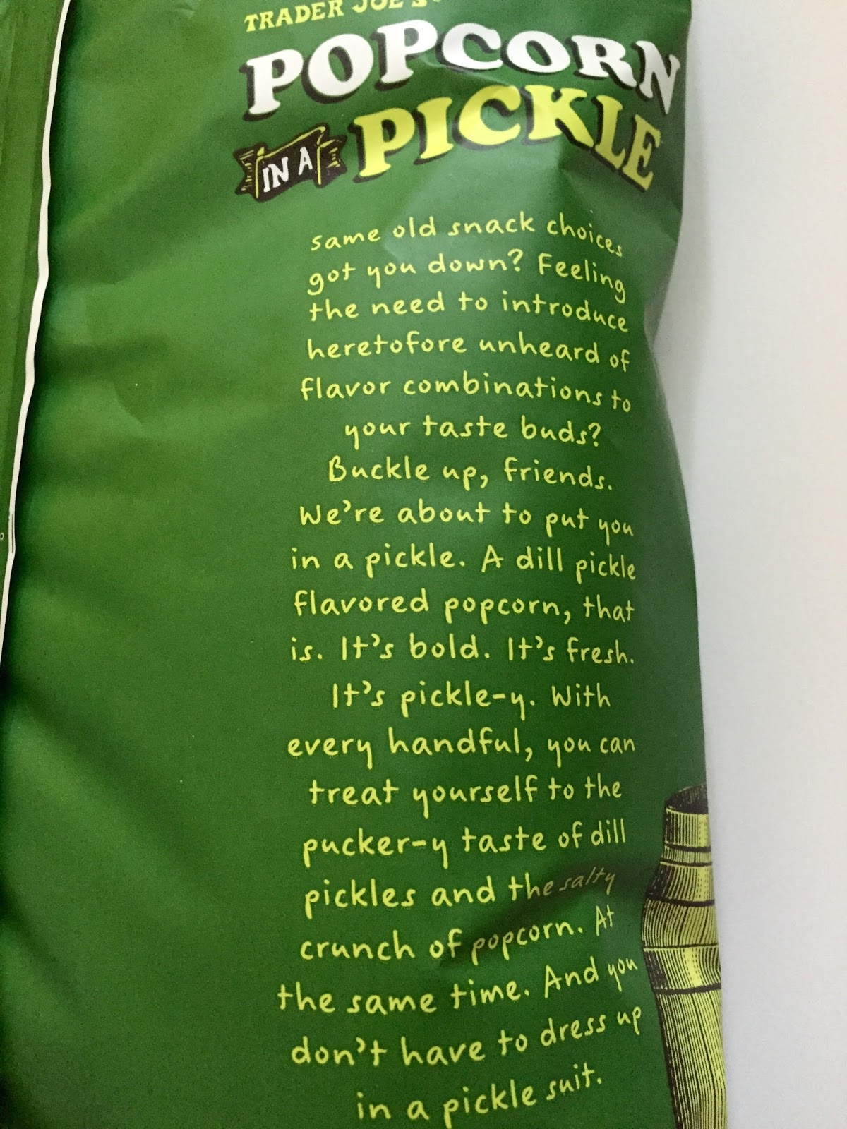 Trader Joe's Popcorn in a Pickle