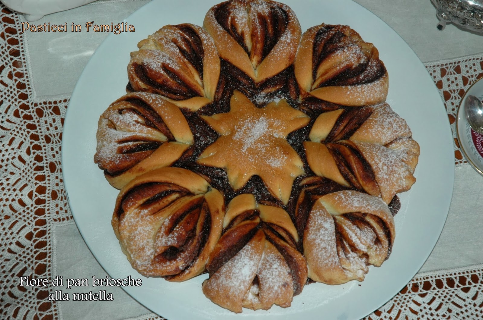 Pasticci in Famiglia Fiore di Pan Brioche alla nutella
