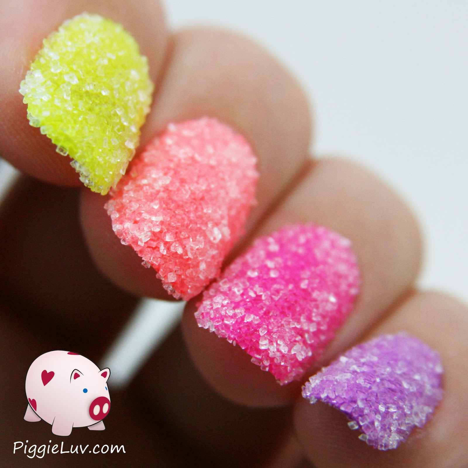 PiggieLuv: Sugar candy nail art